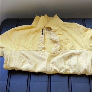 Yellow polo shirt